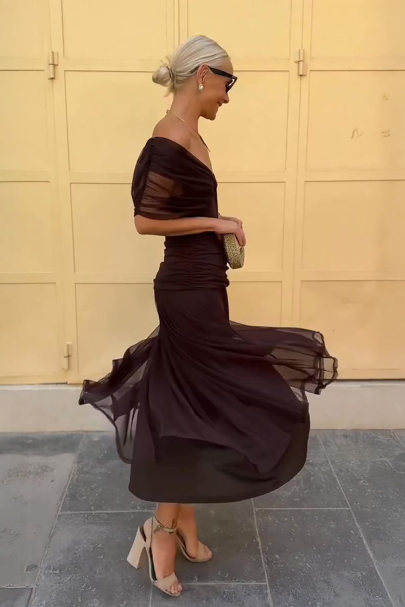 PRISCILLA | Tüll-Maxikleid