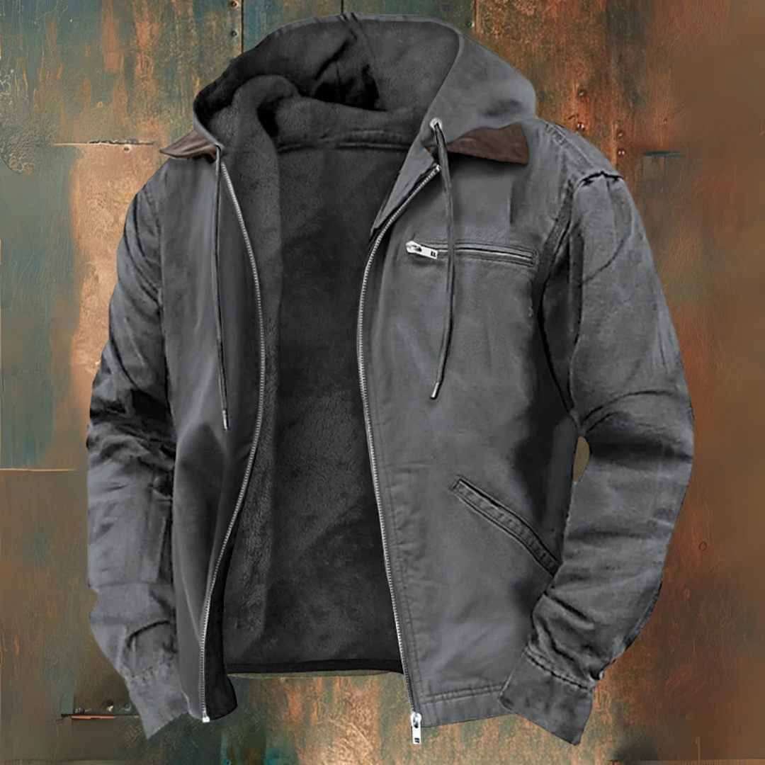 Kapuzensweatjacke mit Reißverschluss