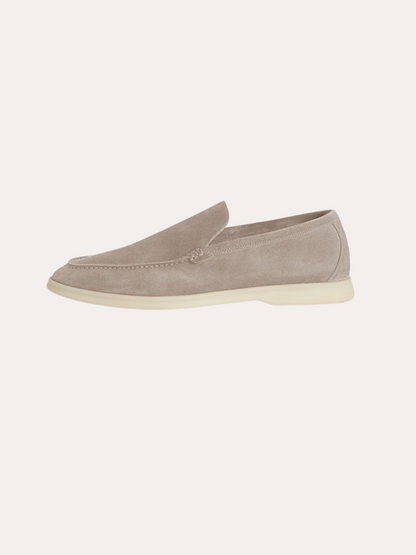 Verfeinerte Wildleder Slipper – Beige Sable