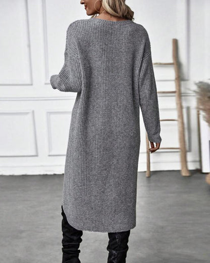 IGGY | Stilvolles Baumwollmischung Pulloverkleid