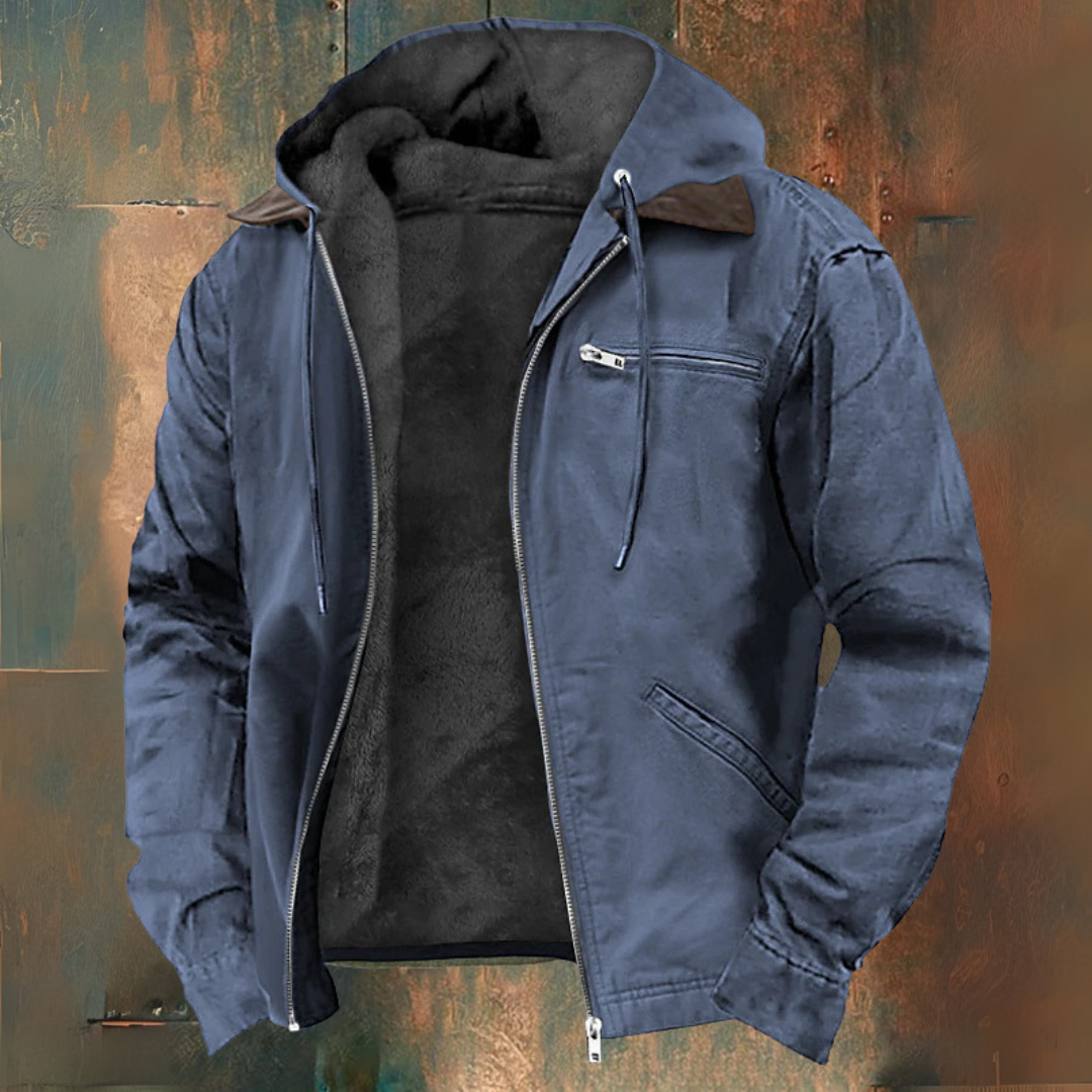 Kapuzensweatjacke mit Reißverschluss