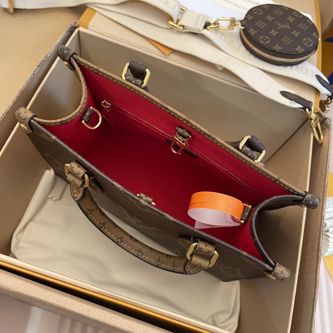 LV - Petit Cabas OnTheGo BB Brown Double