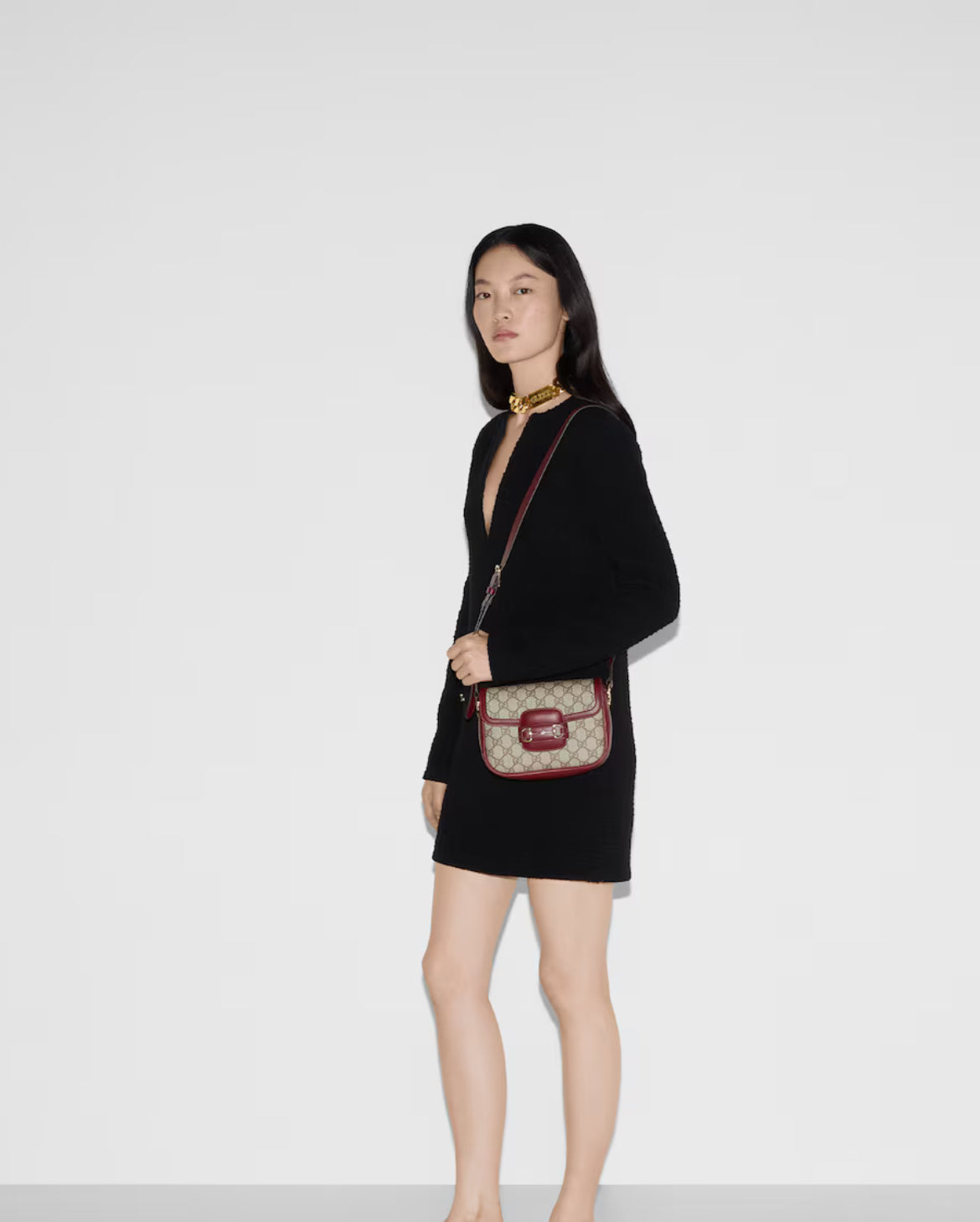 Horsebit 1955 Soft Shoulder Bag Small Size