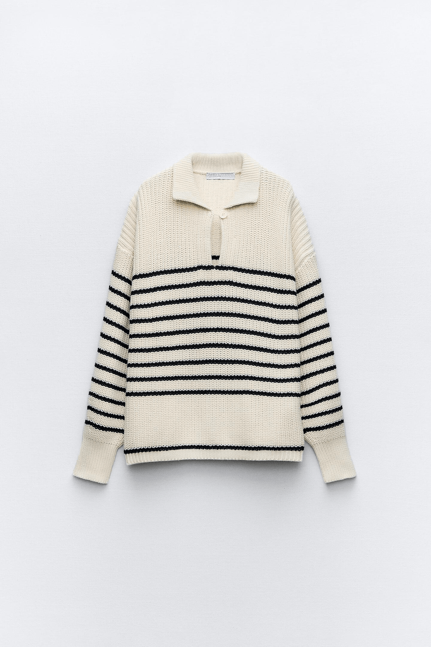 Old Money Oversized Strick-Polo Wollpullover