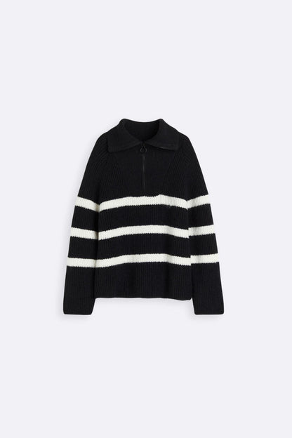 Old Money Regular Warmer Halb-Zip Pullover