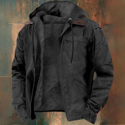 Kapuzensweatjacke mit Reißverschluss
