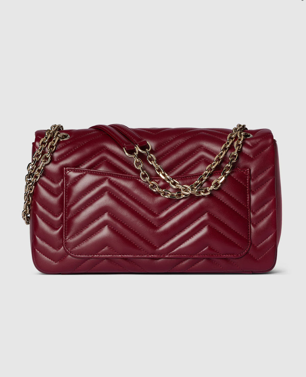 Large shoulder bag with GG Marmont pattern