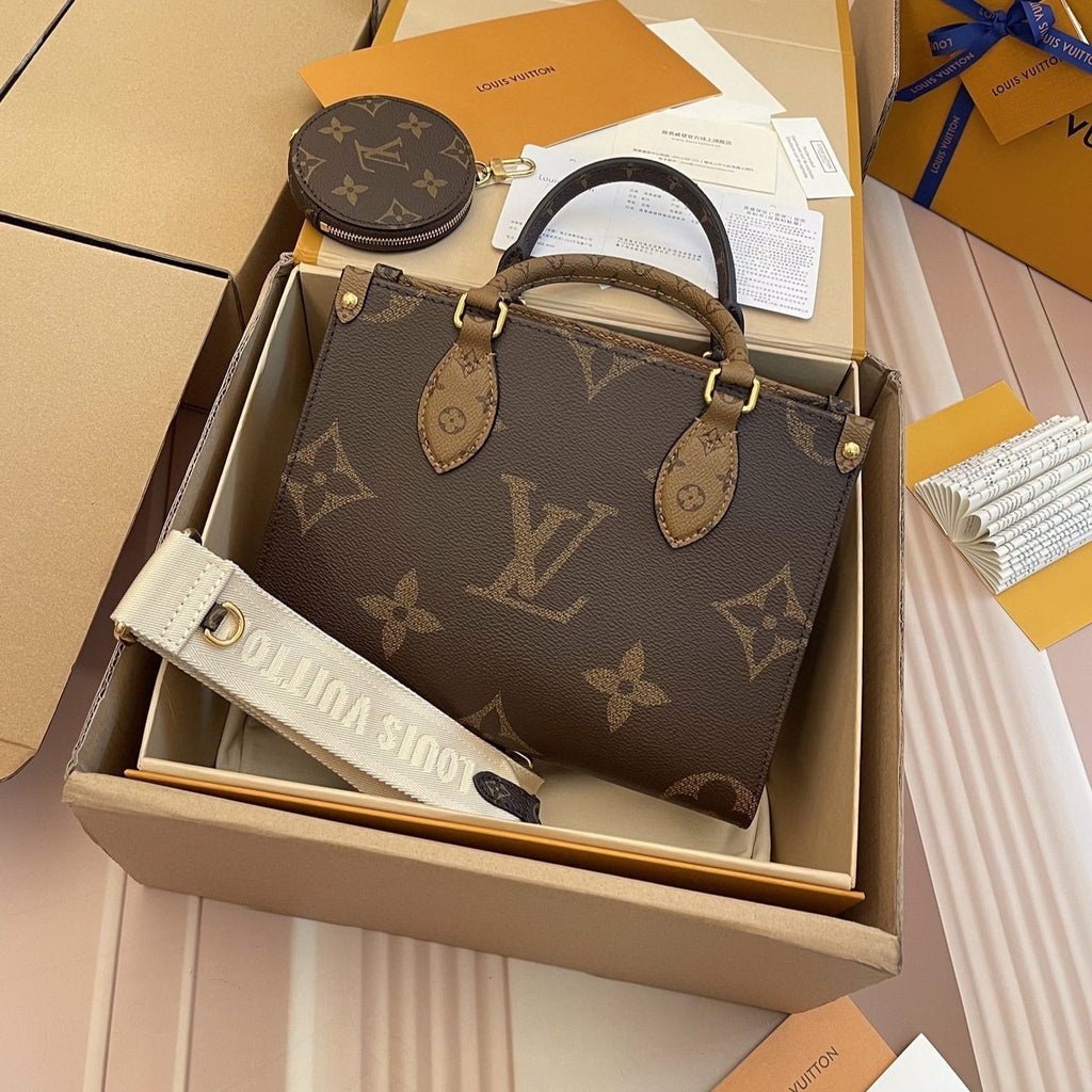 LV - Petit Cabas OnTheGo BB Brown Double