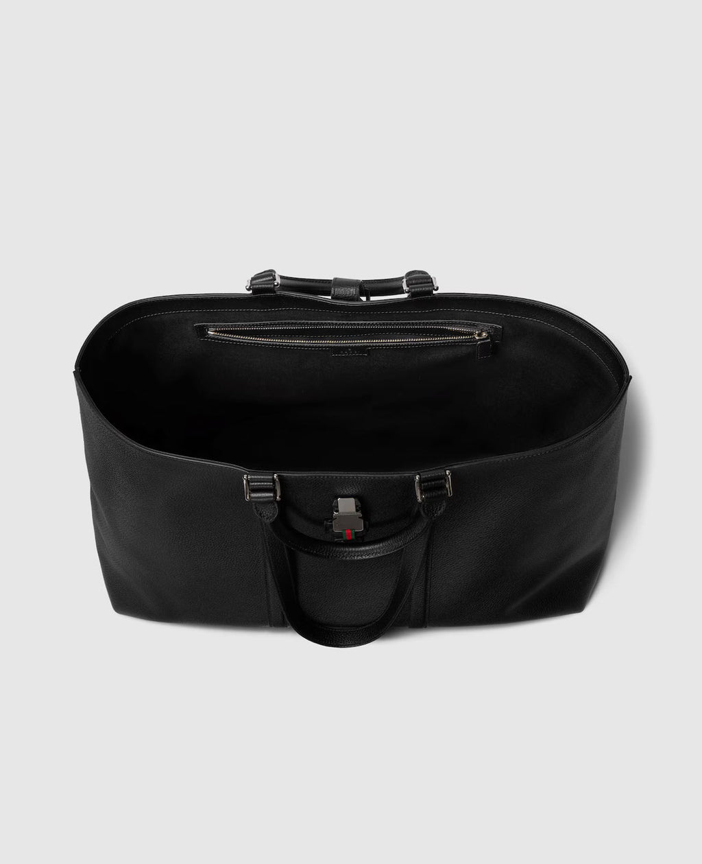 Large format tote bag with webbing