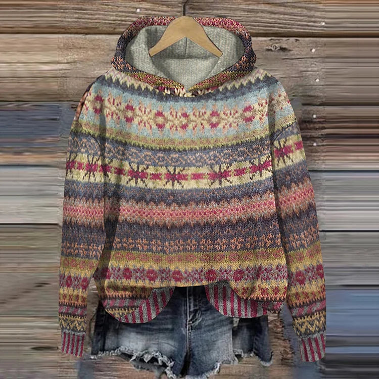 Gaby | Ethnischer Retro Hoodie