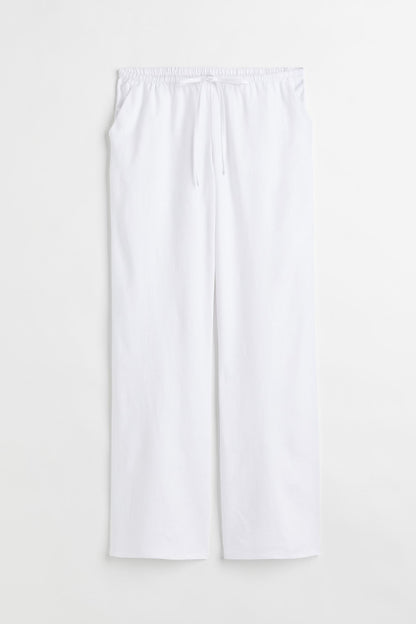 Old Money Klassische Leinen Lockere Gruty-Hose