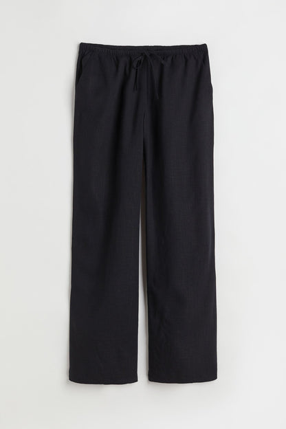 Old Money Klassische Leinen Lockere Gruty-Hose