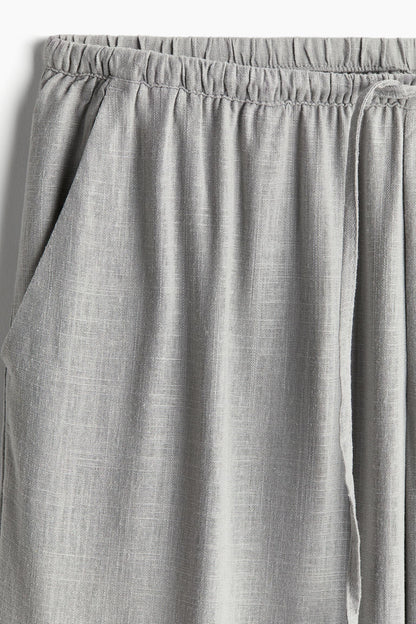 Old Money Klassische Leinen Lockere Gruty-Hose