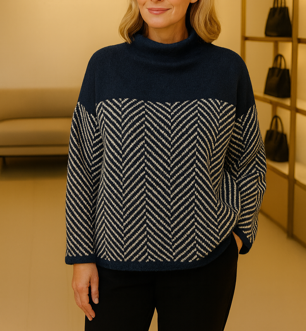 Norah | Baumwollrollkragensweater