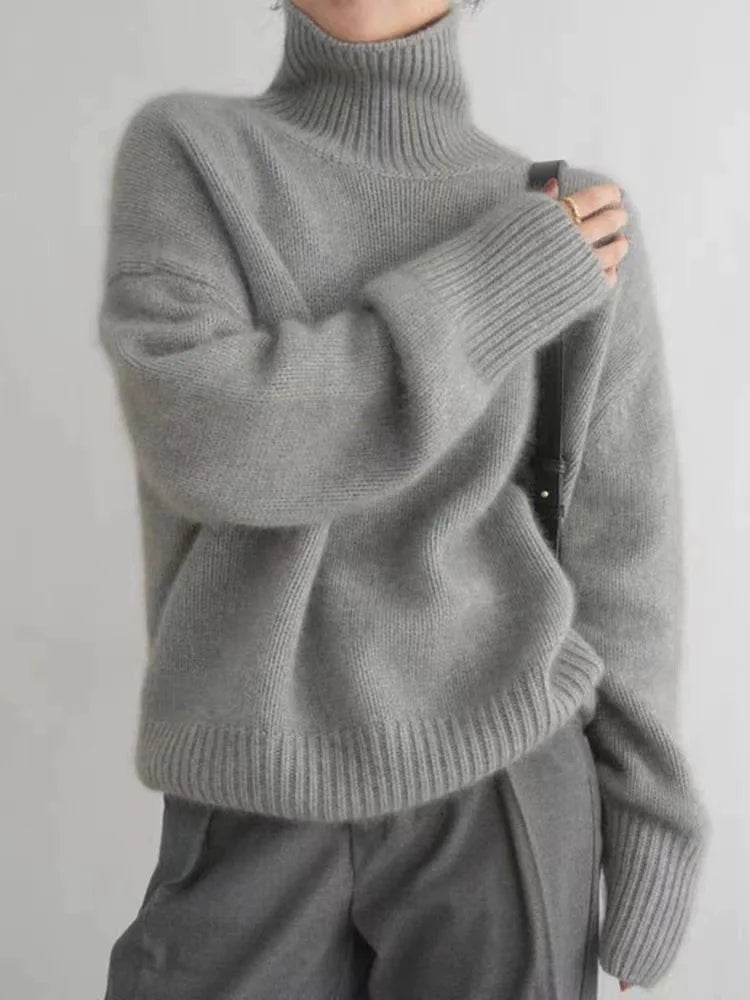 MONIKA | Hochkragen Cashmere Pullover