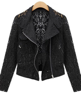 Spitzen Bikerjacke