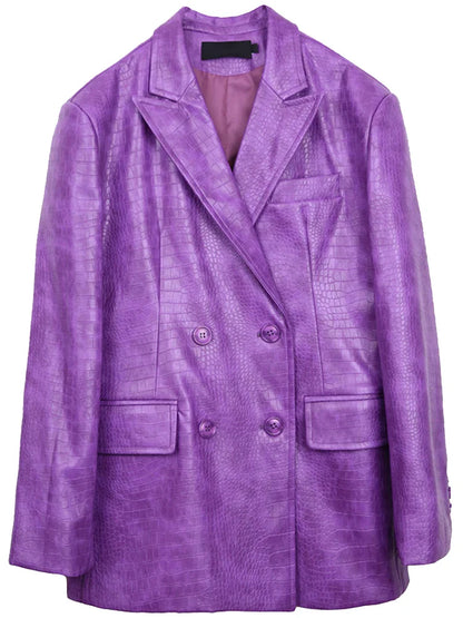 Amparo Übergroßer Krokodil Blazer