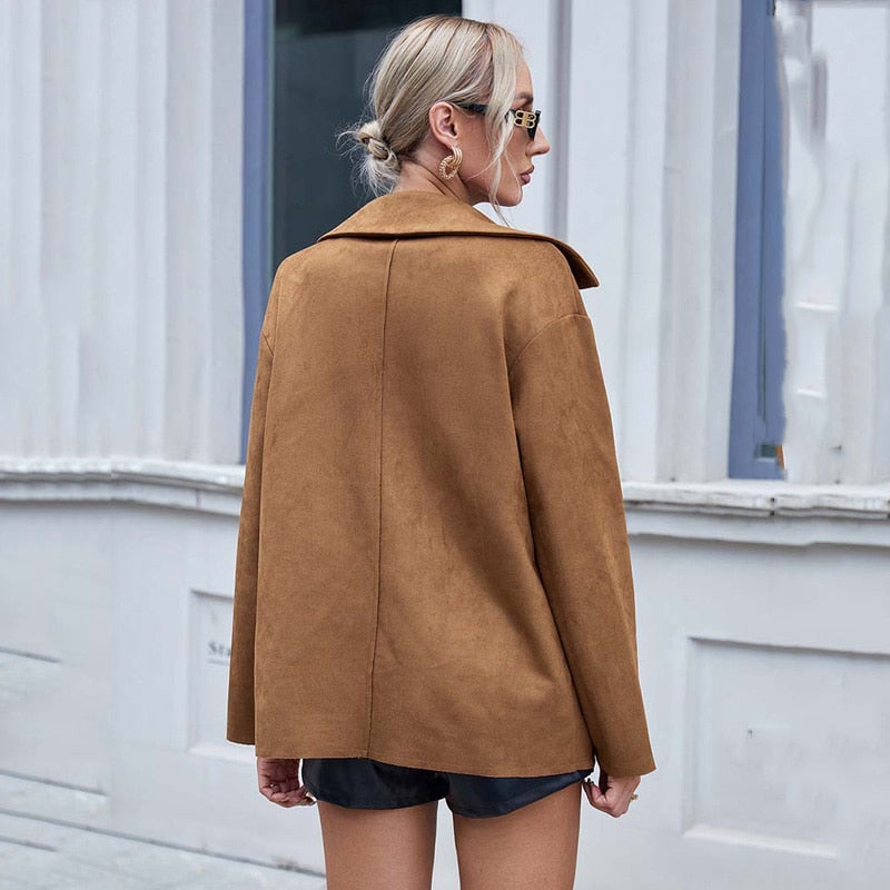 Wildleder Overshirt Jacke