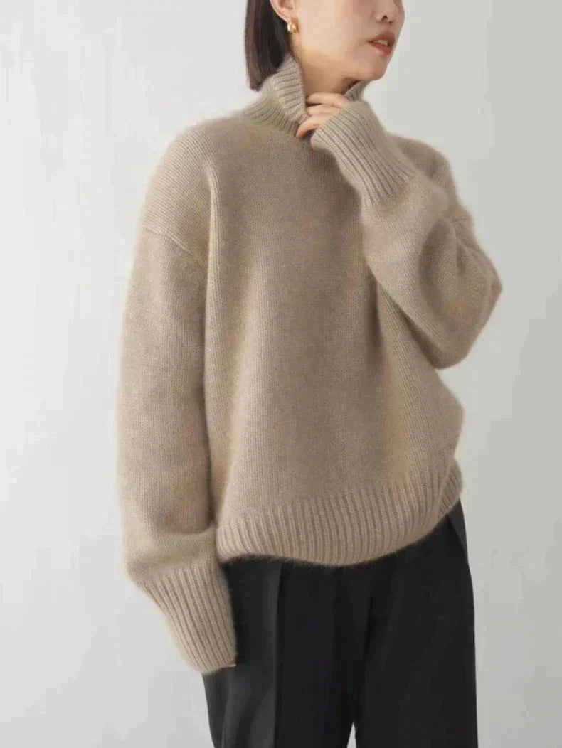 MONIKA | Hochkragen Cashmere Pullover
