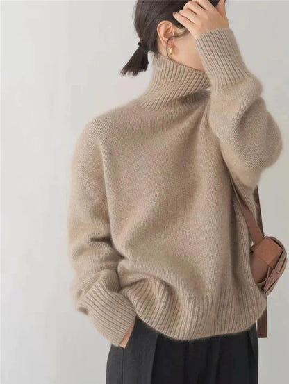 MONIKA | Hochkragen Cashmere Pullover
