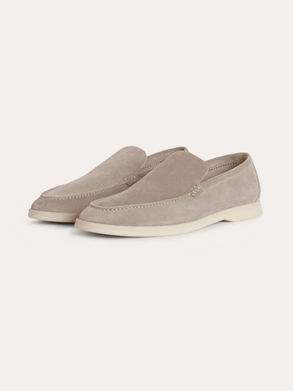 Verfeinerte Wildleder Slipper – Beige Sable