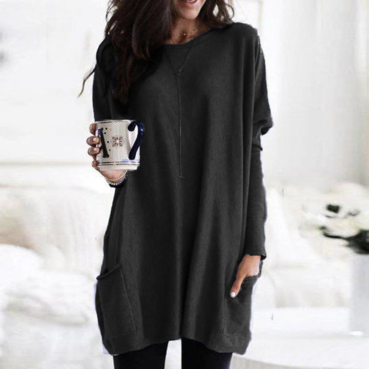 ELLE | Langes Shirt-Kleid mit Taschen