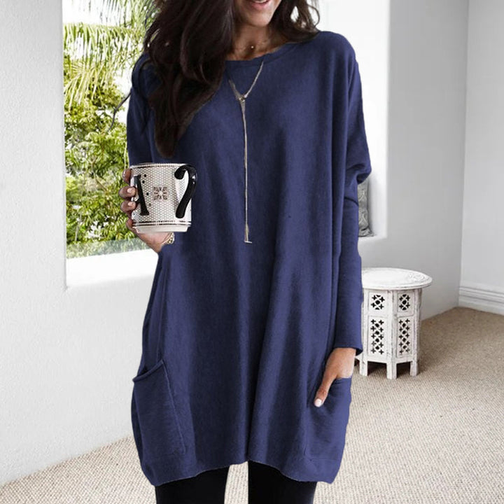 ELLE | Langes Shirt-Kleid mit Taschen