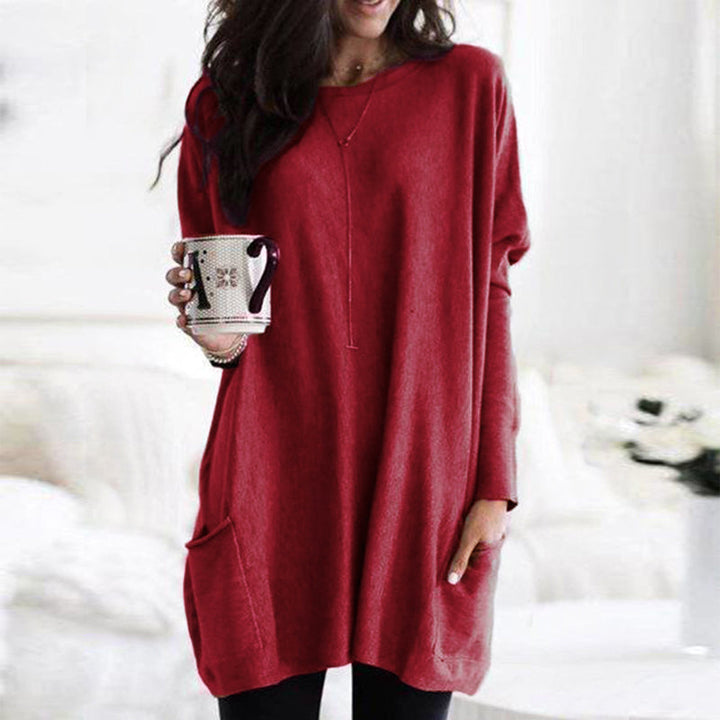 ELLE | Langes Shirt-Kleid mit Taschen
