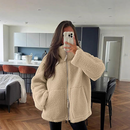KAJA | Weicher Teddy-Mantel