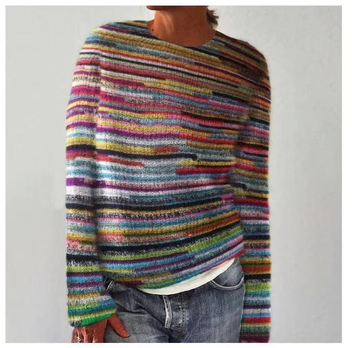 Carola | Lässiger gemusterter Strickpullover