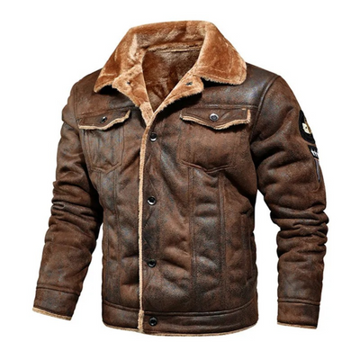 Noxar™ | Warme und Vielseitige Lederjacke
