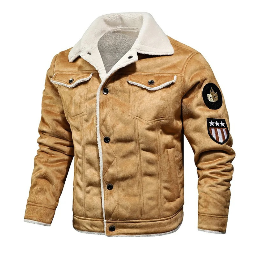 Noxar™ | Warme und Vielseitige Lederjacke