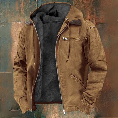 Kapuzensweatjacke mit Reißverschluss