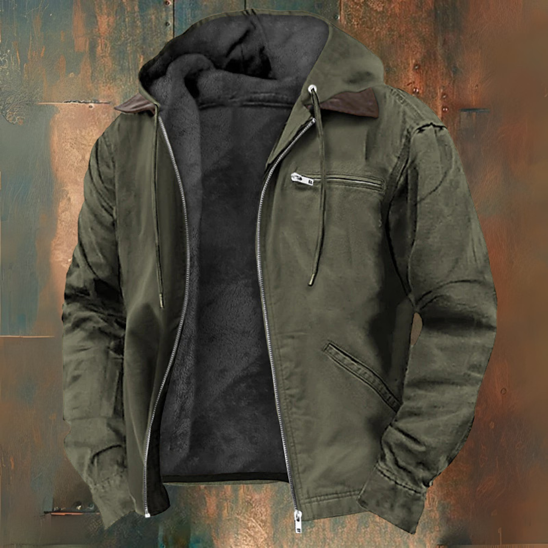 Kapuzensweatjacke mit Reißverschluss