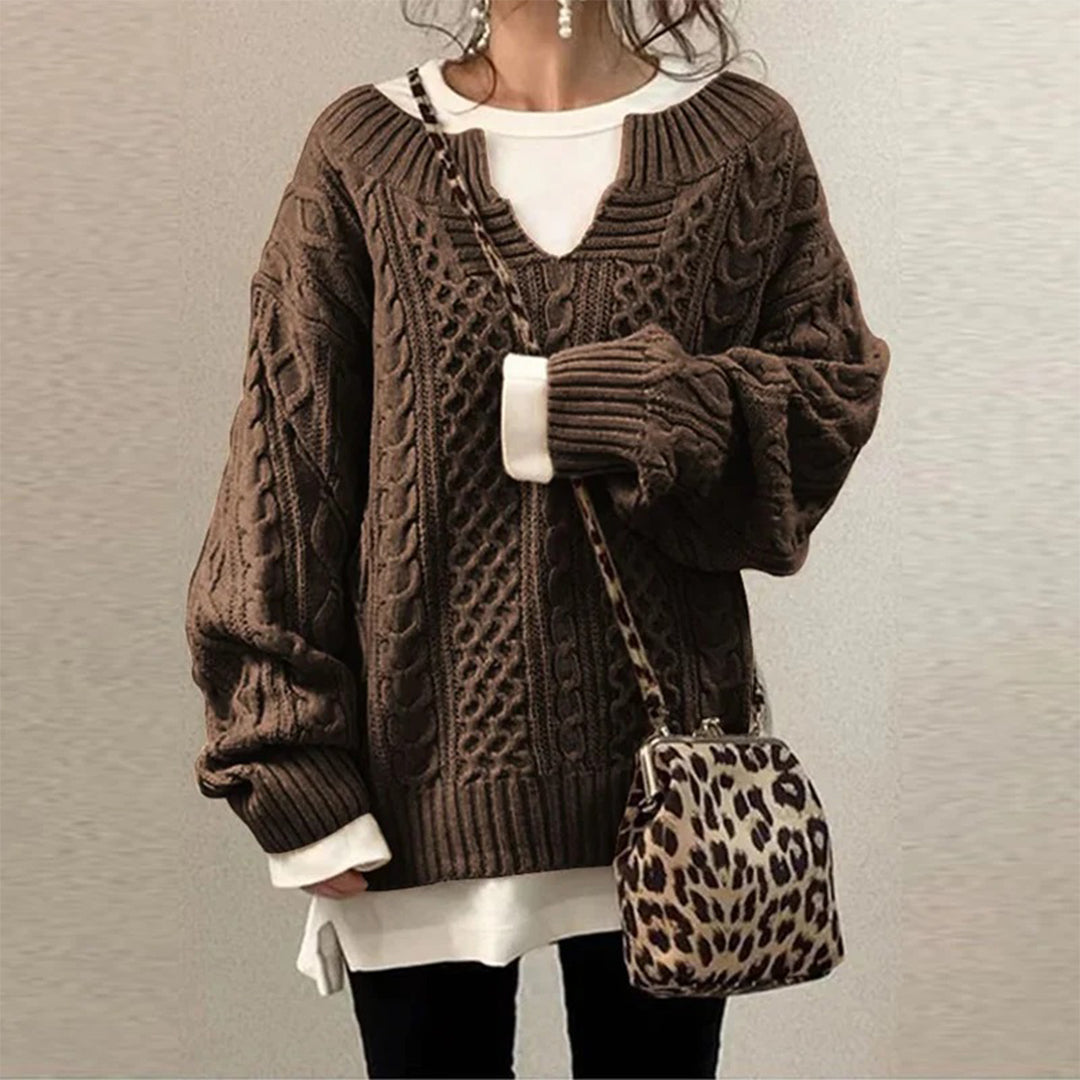 SOFFY | Winter Gedrehter Pullover