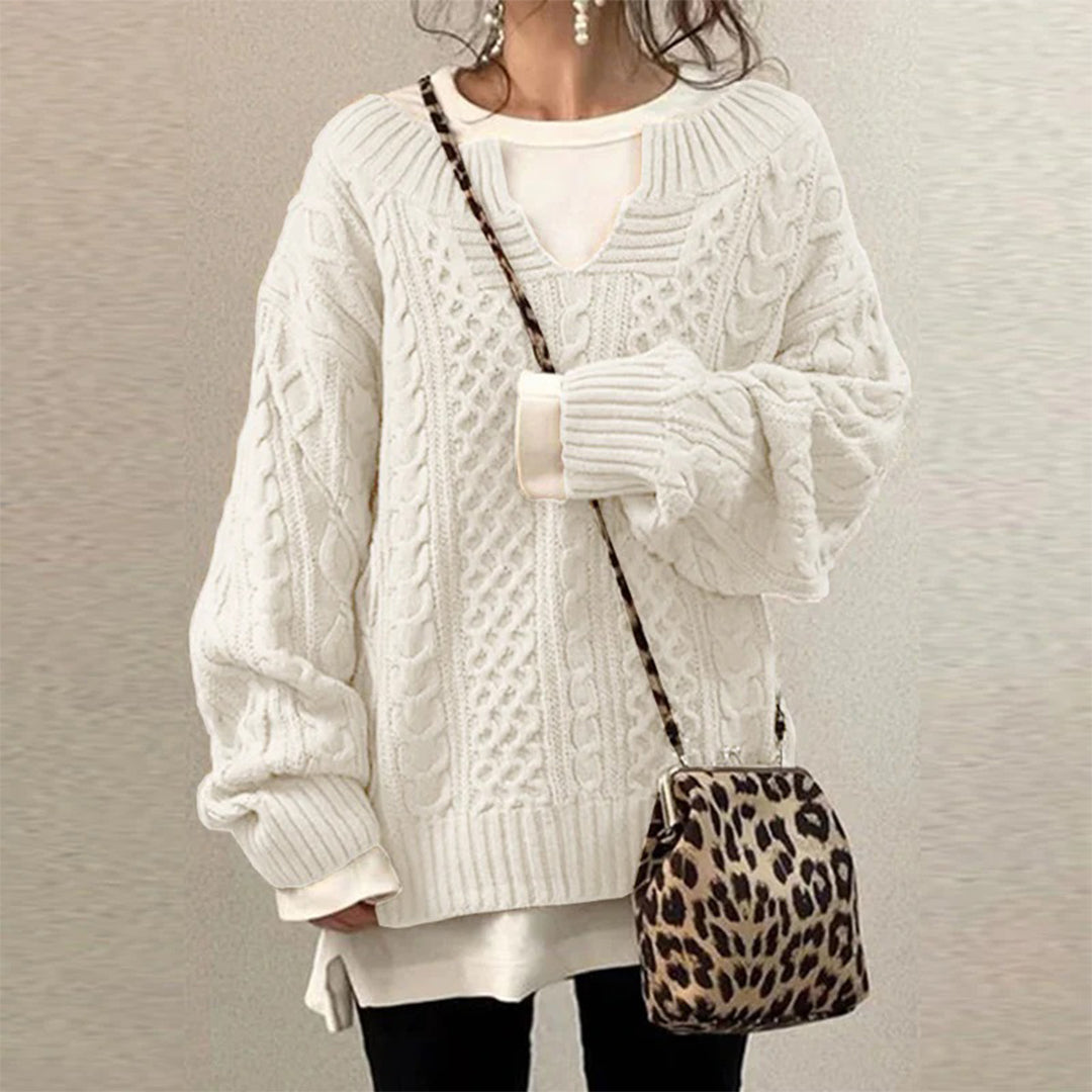 SOFFY | Winter Gedrehter Pullover