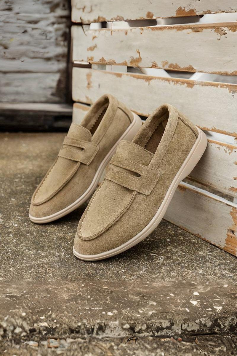 Old Money Damen Elegante Flache Loafer in Einfarbig