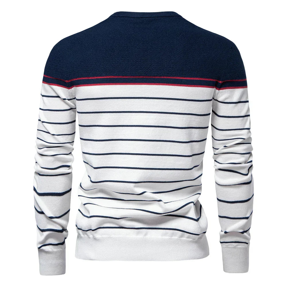 Adrien™ | Maglione Rayé Marin