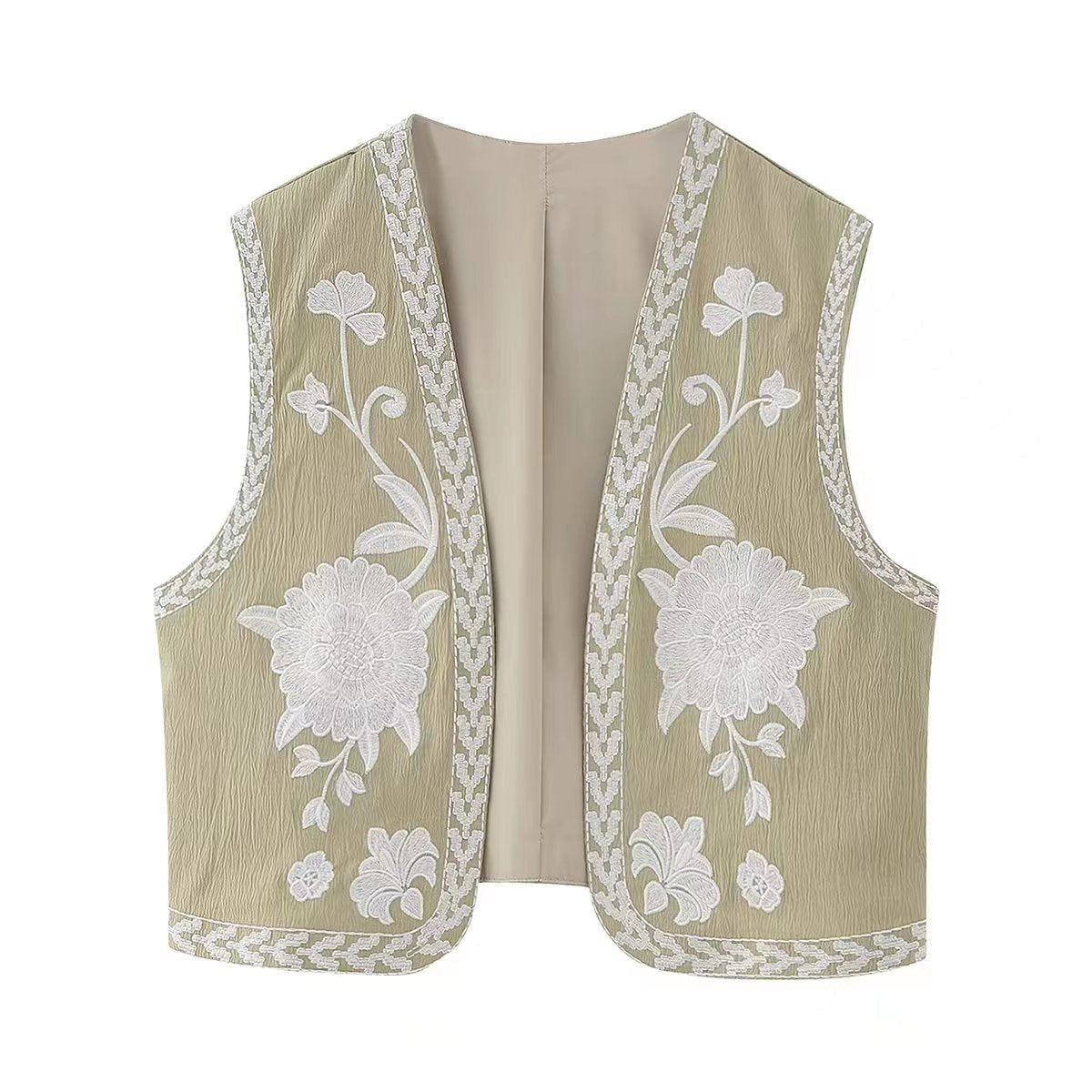 Vintage Bestickte Weste