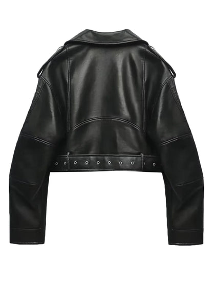 Damen Kunstlederjacke