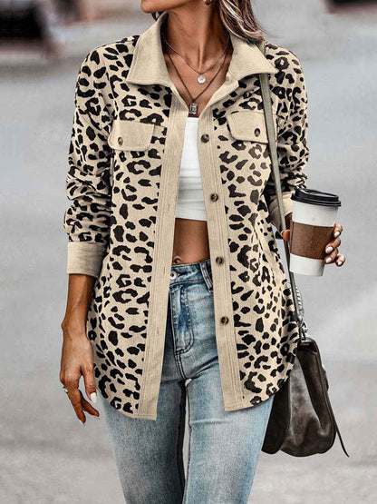 Leopardenmuster Jacke