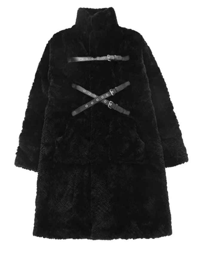 Fuzzy Kunstfellmantel