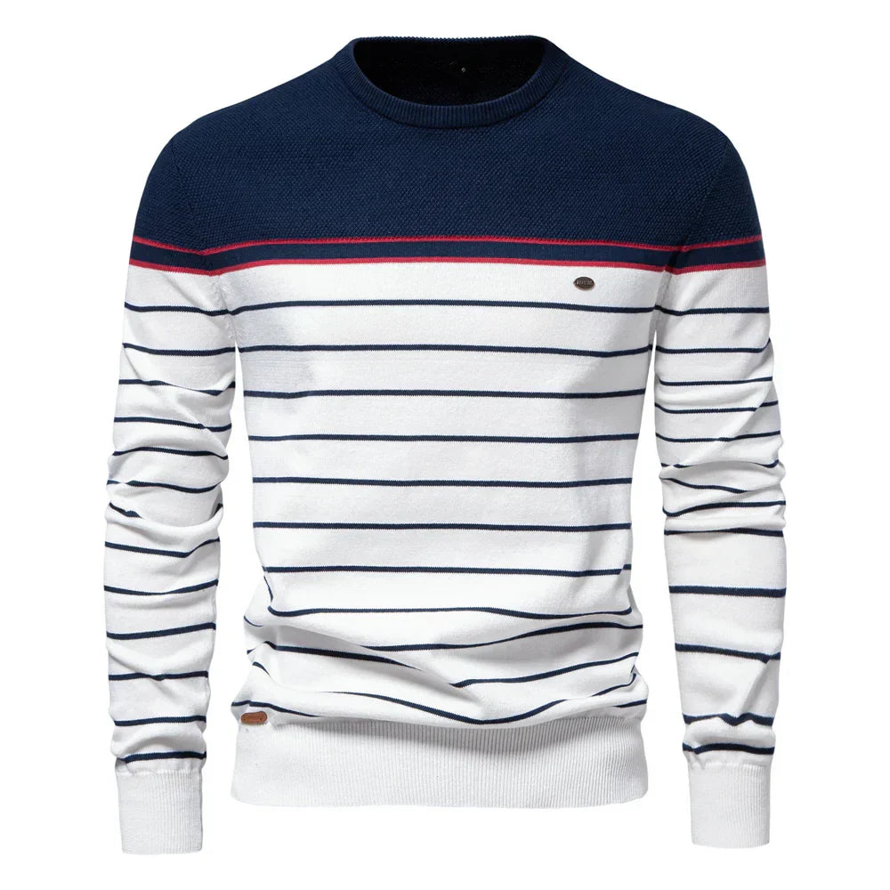 Adrien™ | Maglione Rayé Marin