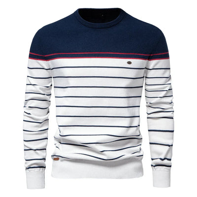 Adrien™ | Maglione Rayé Marin