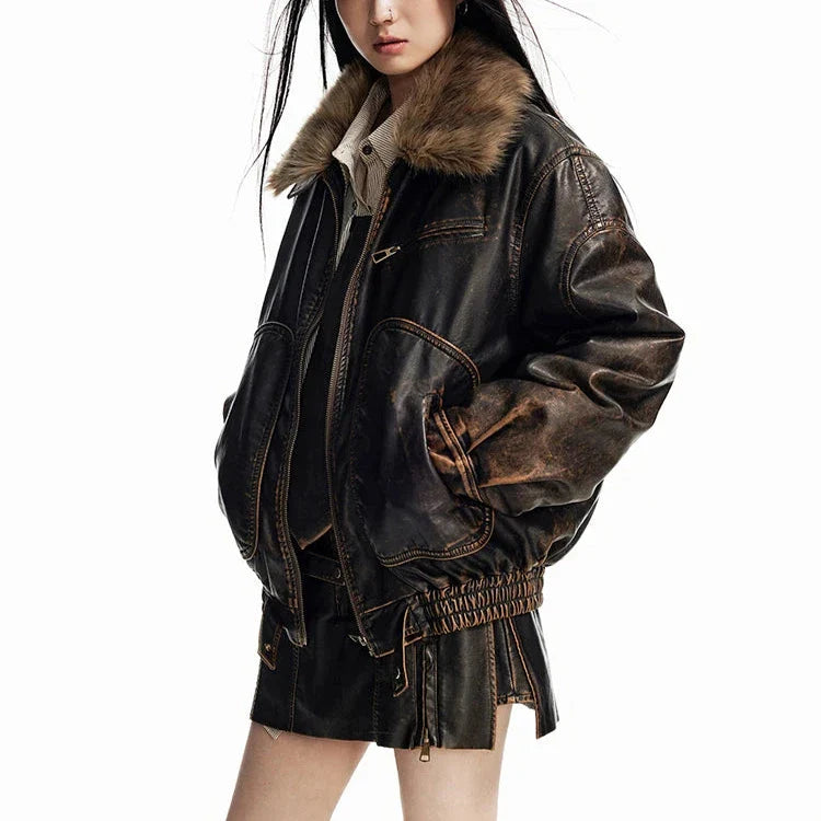 Vintage Abgenutzte Jacke