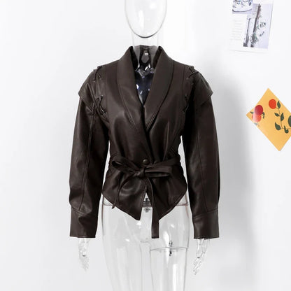 Vintage Damen Lederjacke