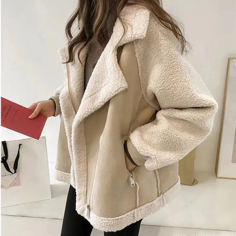 Lockere Patchwork-Jacke