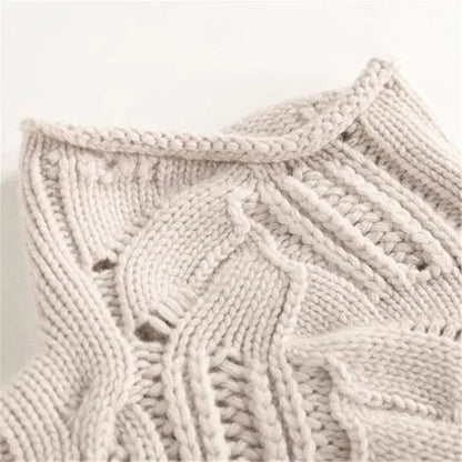 KARLA | Kaschmir Rollkragenpullover mit Zopfmuster