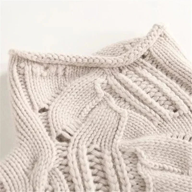 KARLA | Kaschmir Rollkragenpullover mit Zopfmuster
