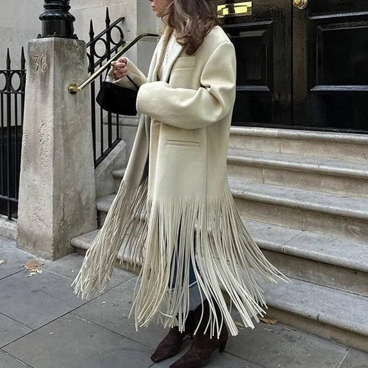 Tassel Mischgewebe Mantel